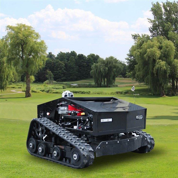 Mower gazon kontwòl remote ak tren