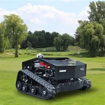 Mower gazon kontwòl remote ak tren